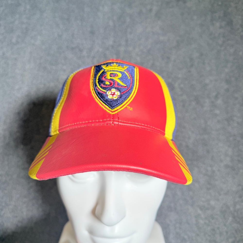 Adidas Real Salt Lake Snapback Hat Mens One Size Red Blue Yellow MLS NWT